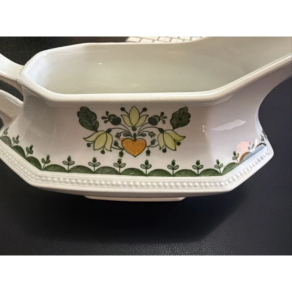 Johnson Brothers CREAMER/PITCHER white w/orange, yellow, green MADE IN ENGLAND!